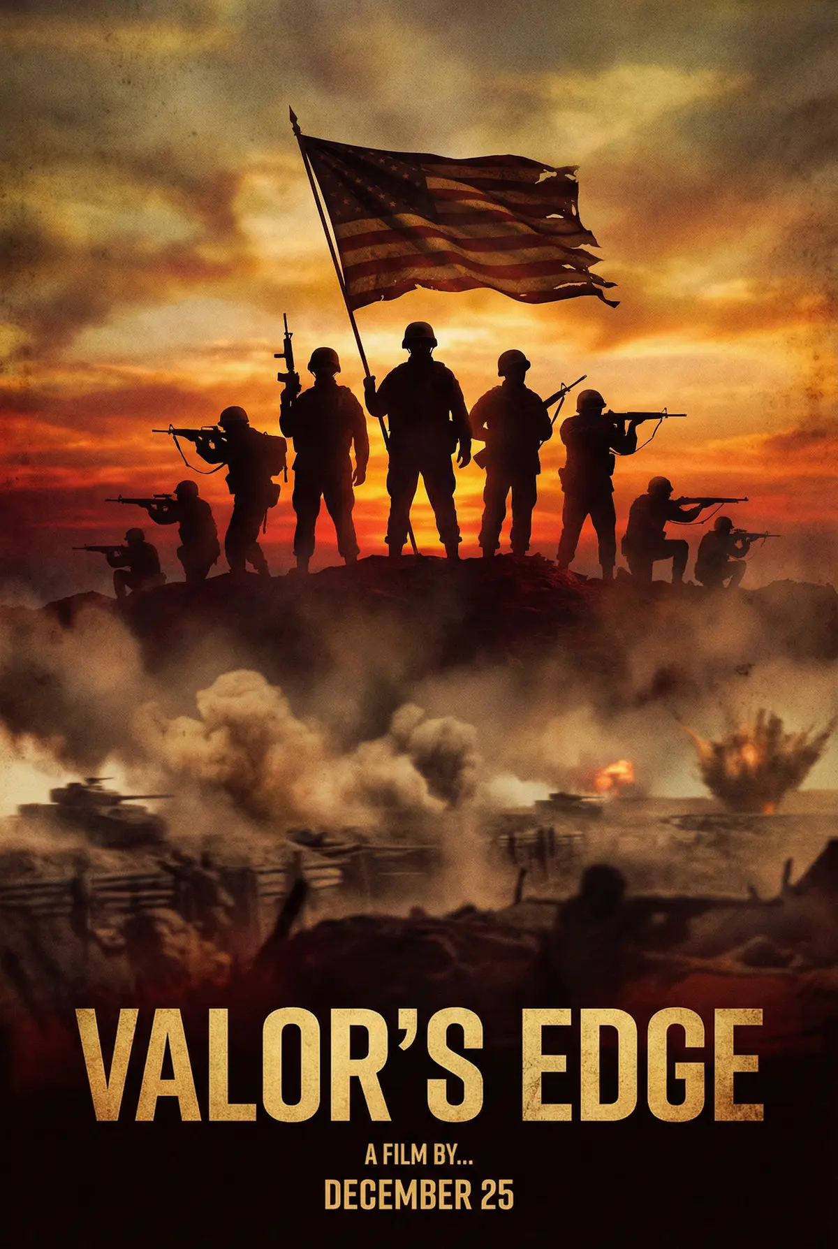 禁漫天堂 出品战争史诗片《铁血意志》电影海报